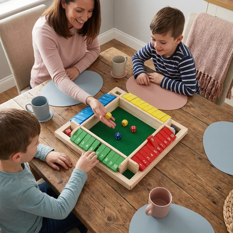 Семейна игра Shut The Box за 4 играчи