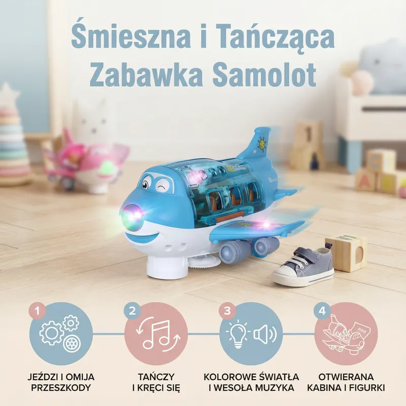 Забавен танцуващ самолет играчка — снимка 2