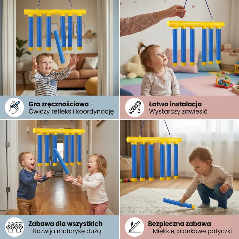Падащи пръчици, игра за сръчност за деца — снимка 4