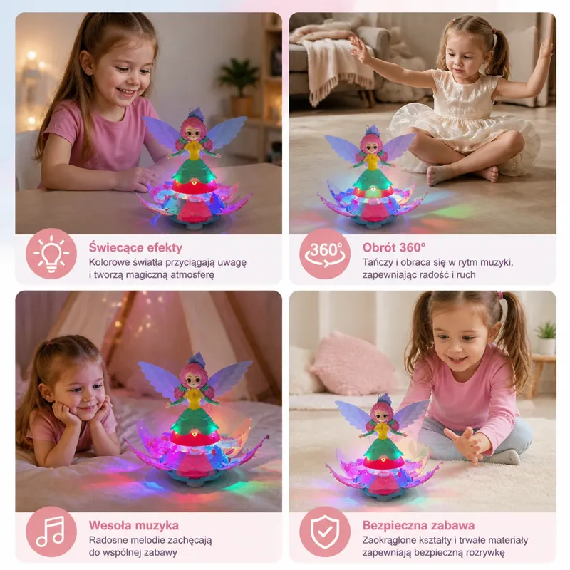 Светеща танцуваща играчка принцеса фея — снимка 3