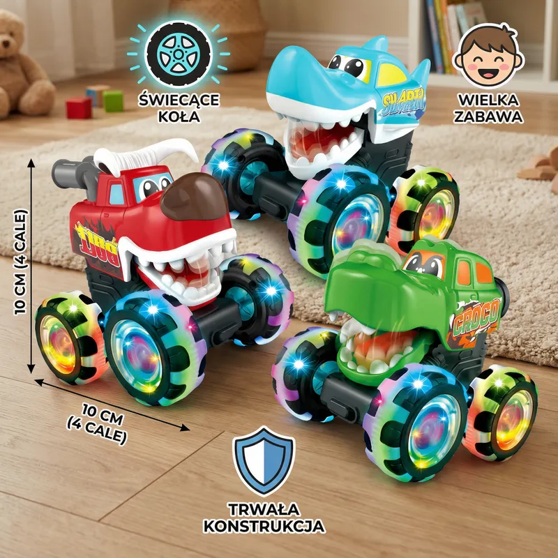 Светещи колички Monster Truck за деца — снимка 4