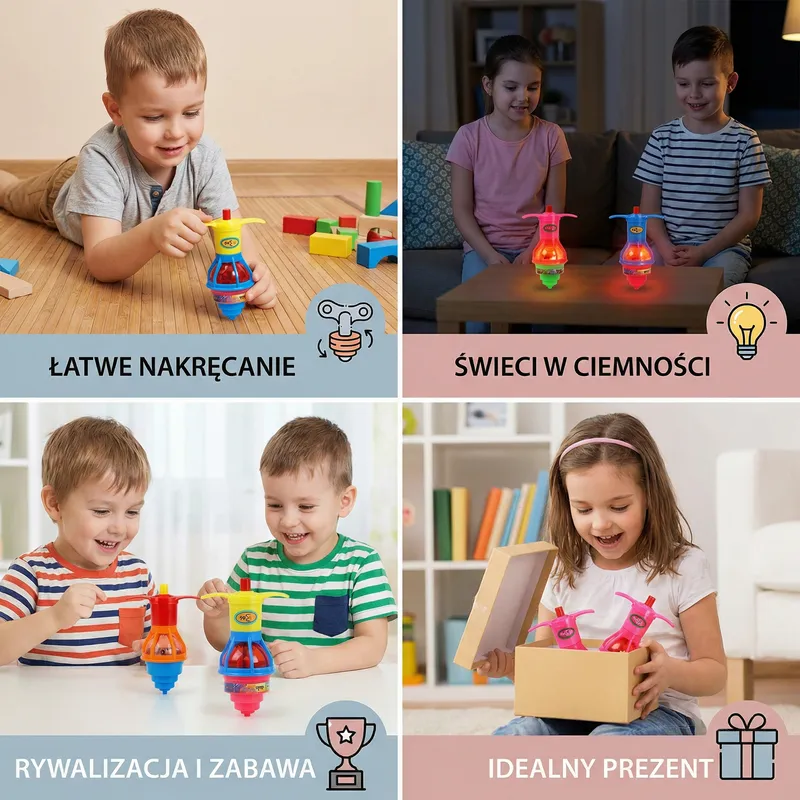 Светещ LED пумпал, цветна играчка за подарък — снимка 3