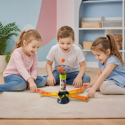 Бърза игра с баскетболен кош за цялото семейство