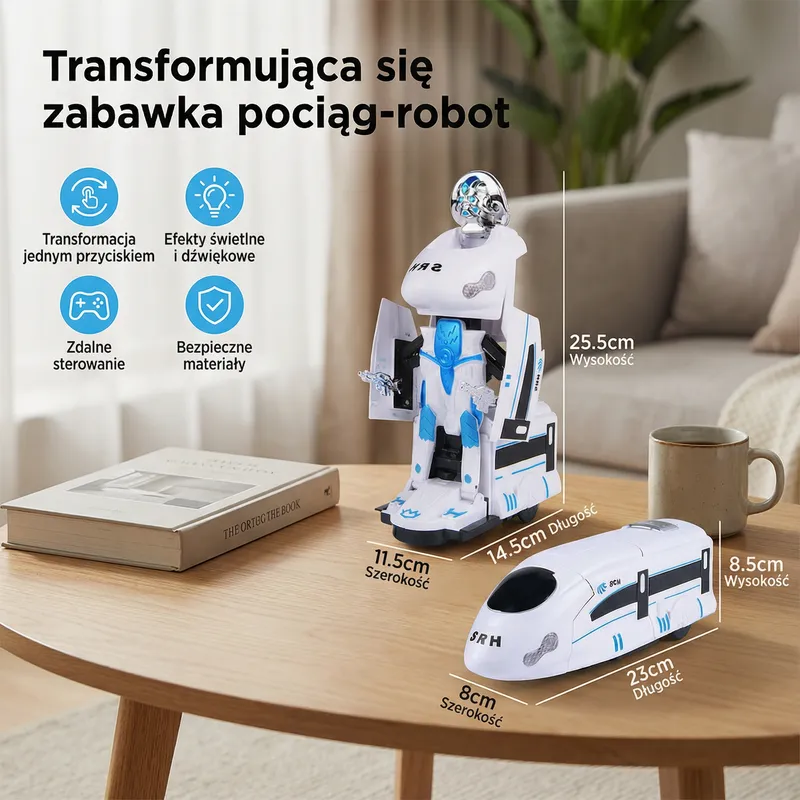 Играчка трансформър влак робот — снимка 4