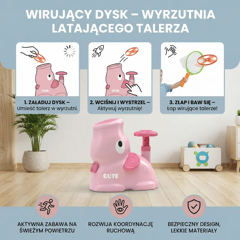 Въртящ се диск, изстрелвачка за летяща чиния — снимка 2