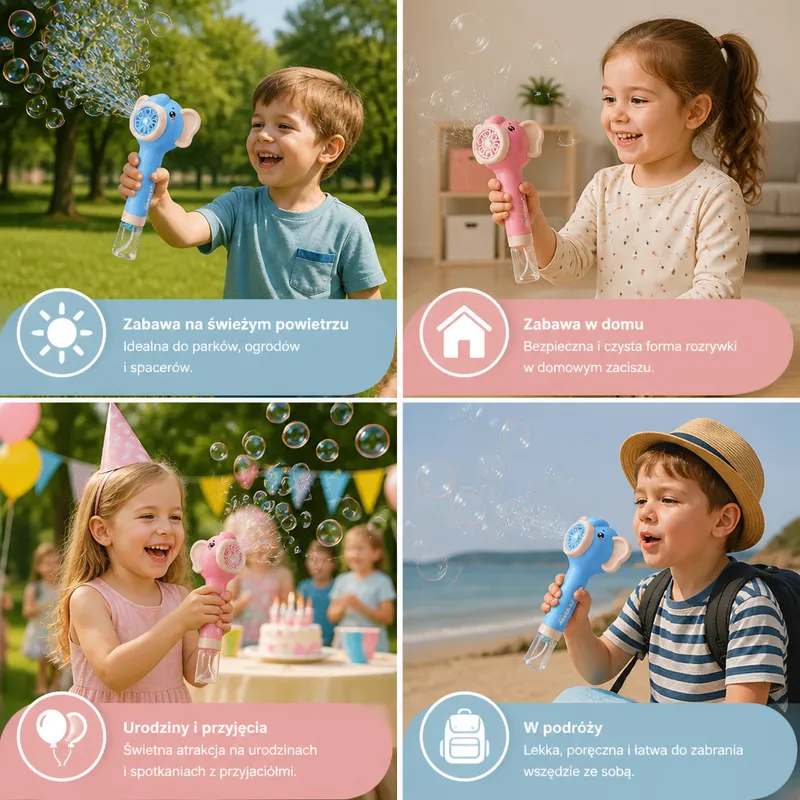 Играчка слонче за сапунени балони — снимка 3