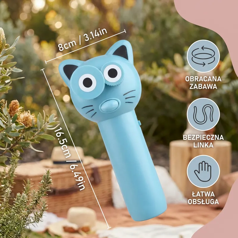 Играчка ласо котка с въртящ се изстрелвач на въже — снимка 4