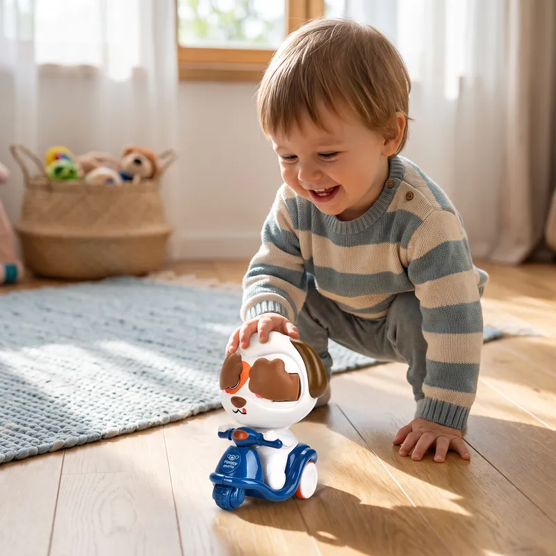 Играчка мотор с животинче натисни и карай, игра на криеница — снимка 7