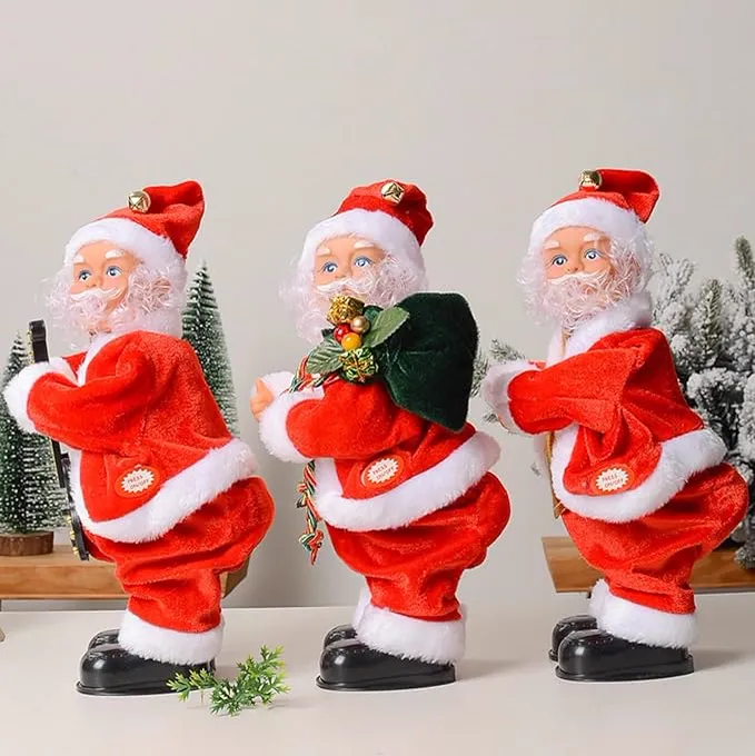 Коледна играчка танцуващ Дядо Коледа — снимка 7