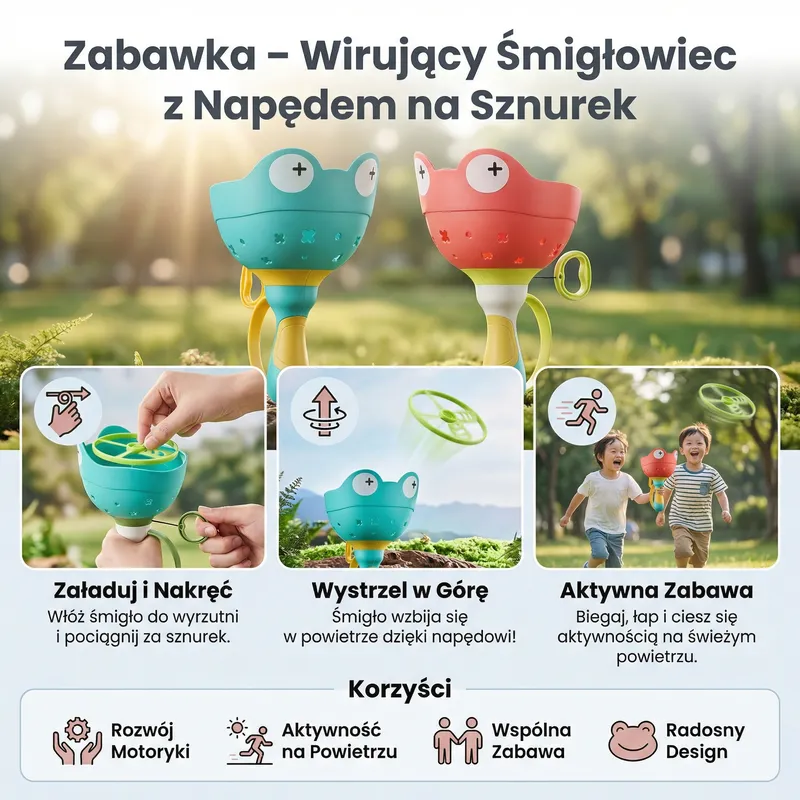 Въртящ се хеликоптер играчка с въженце — снимка 2