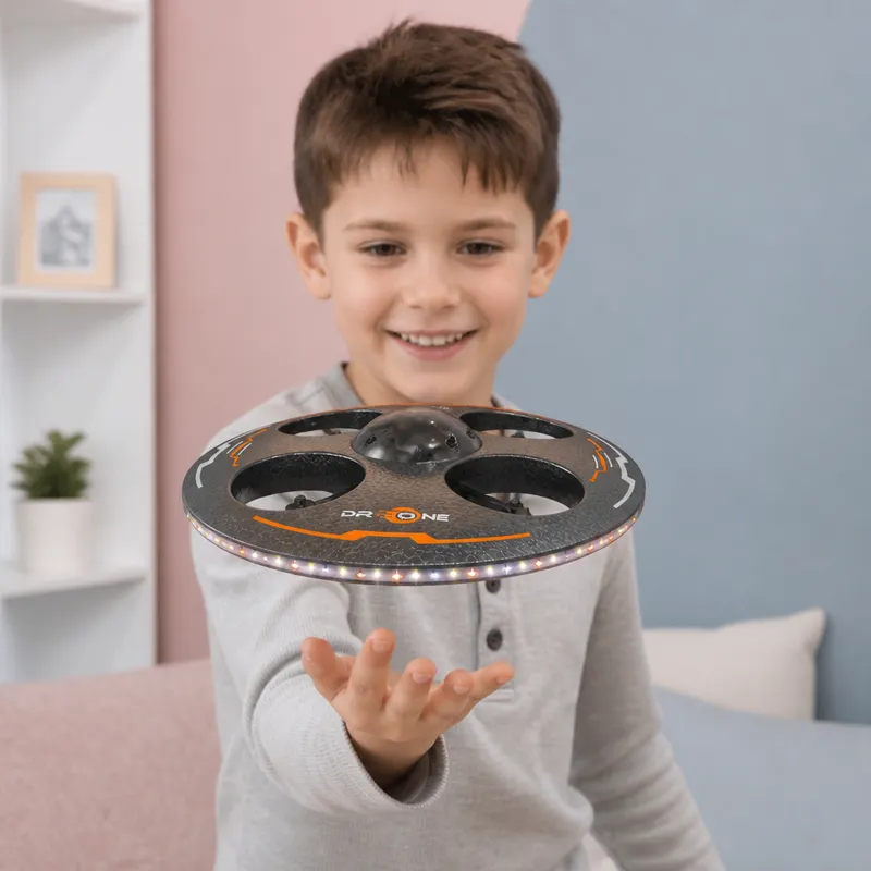 LED дрон летяща чиния с дистанционно управление — снимка 6