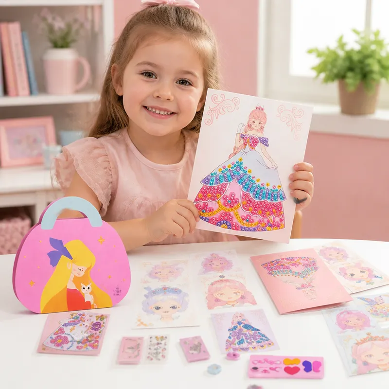 Творчески комплект Princess Diamond със стикери и грим