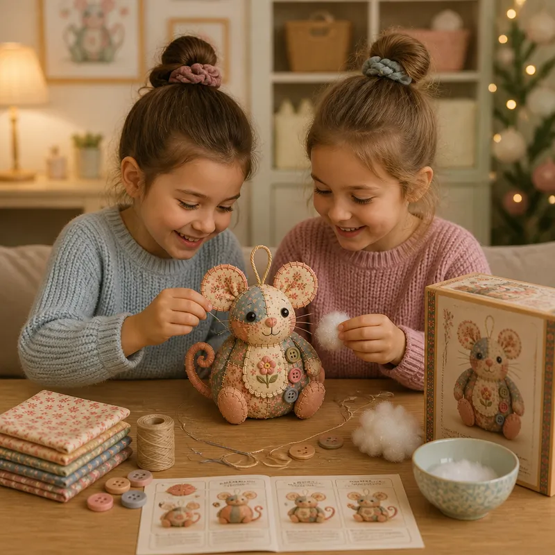 Творчески комплект DIY за шиене на животинки от плат