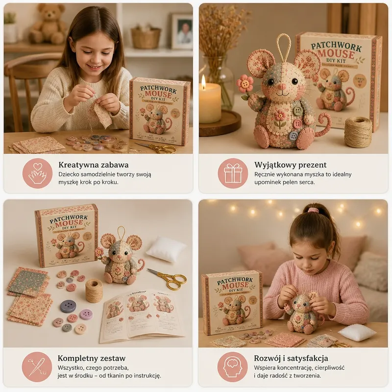 Творчески комплект DIY за шиене на животинки от плат — снимка 3