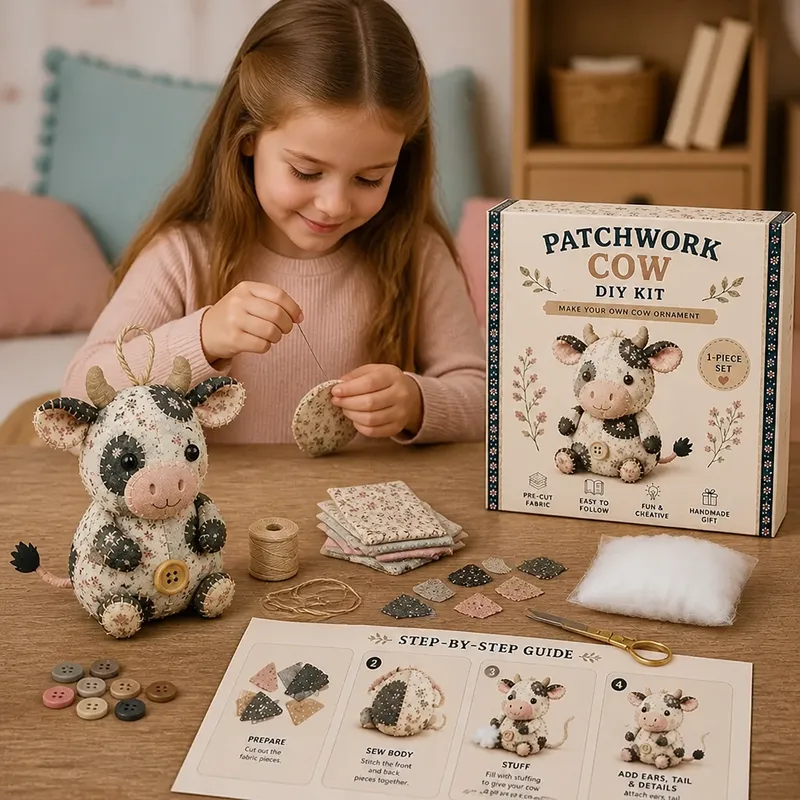 Творчески комплект DIY за шиене на животинки от плат — снимка 6