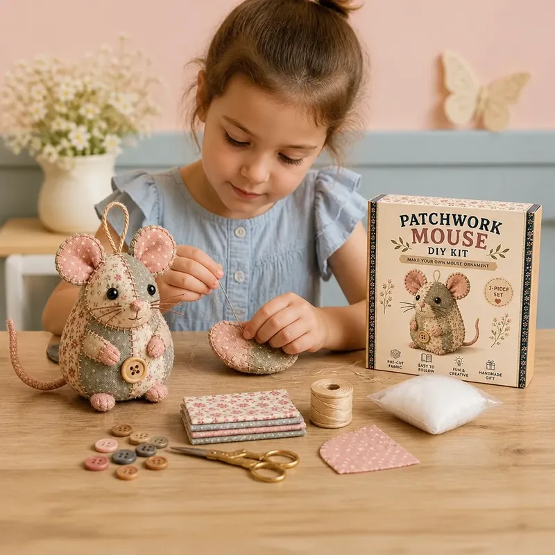 Творчески комплект DIY за шиене на животинки от плат — снимка 8