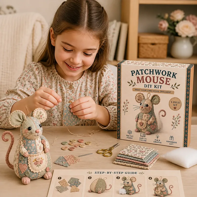 Творчески комплект DIY за шиене на животинки от плат — снимка 9