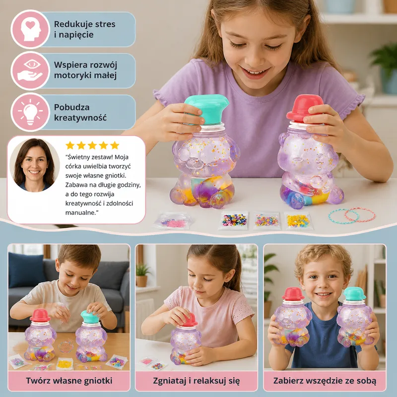 Творчески комплект DIY за направа на антистрес играчки — снимка 4