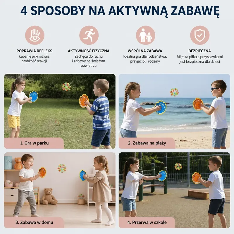 Комплект за игра на хващане на топка с вендузи — снимка 4