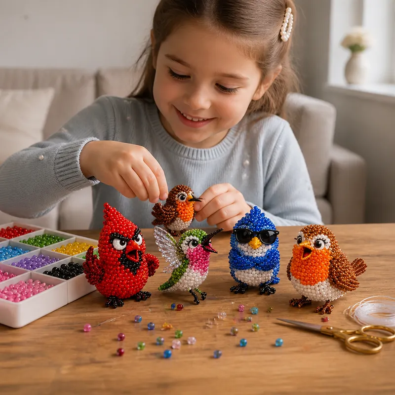 Комплект DIY за 3D животинки от мъниста за начинаещи — снимка 5