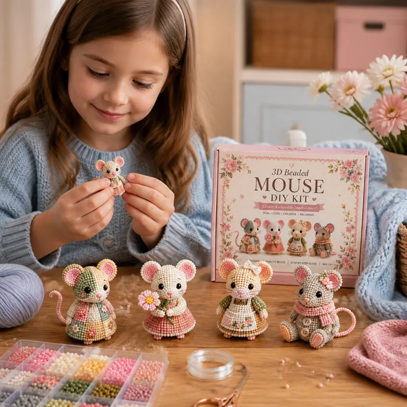 Комплект DIY за 3D животинки от мъниста за начинаещи — снимка 12