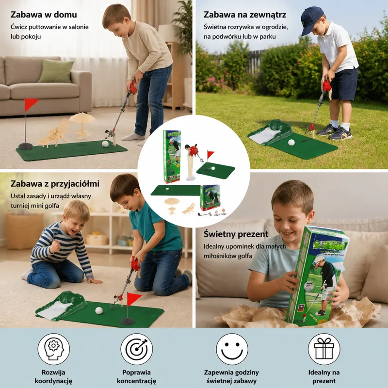 Комплект мини голф за деца, голф играчка — снимка 4
