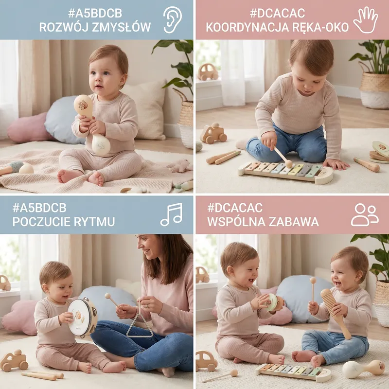 Монтесори комплект музикални инструменти за бебета — снимка 4