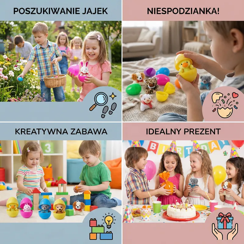 Комплект великденски яйца изненада с плюшени играчки — снимка 3