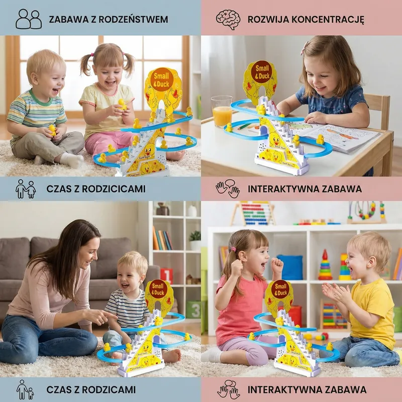 Пързалка с патета, играчка увеселително влакче — снимка 3